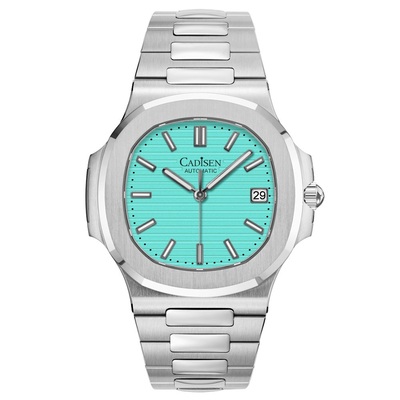 Cadisen watches mens 40mm case japanese nh35a automatic mechanical luminous 10atm business wristwatch c8222 - Thumbnail 1