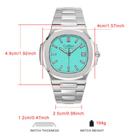 Cadisen Watches Mens 40mm case Japanese NH35A automatic mechanical luminous 10ATM business wristwatch C8222 - Thumbnail 1