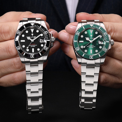 Cadisen submariner green dial mens watches japanese nh35a automatic mechanical bgw9 luminous 20bar business wristwatch c8216 - Thumbnail 3