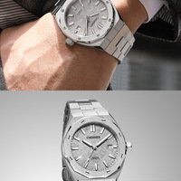 Meteorite dial Cadisen Mens watches Japanese NH35A automatic mechanical luminous 10BAR business wristwatch C8193 - Thumbnail 5