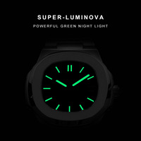 Meteorite dial Cadisen Mens watches Japanese NH35A automatic mechanical luminous 10BAR business wristwatch C8193 - Thumbnail 4