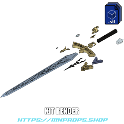 Sword of Narzissenkreuz - Genshin Impact - 3D Printable STL Files