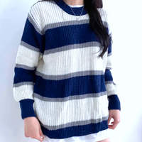 COLORBLOCK STRIPED SWEATER - Thumbnail 6