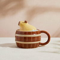 Cute Capybara Mug With Lid - Thumbnail 2