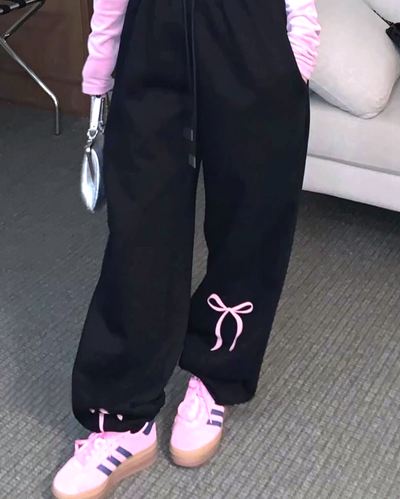 Y2K BOW JOGGER PANTS