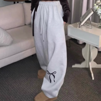 Y2K BOW JOGGER PANTS - Thumbnail 3