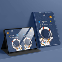 Astronaut Painted iPad Pro Air Mini New iPad Silicone Cover IPMC402 - Thumbnail 2