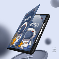 Astronaut Painted iPad Pro Air Mini New iPad Silicone Cover IPMC402 - Thumbnail 4