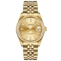 38MM Case Cadisen Mens Watches Sapphire Automatic Mechanical 5BAR Luminous Causal Business Wristwatch C8053 - Thumbnail 3