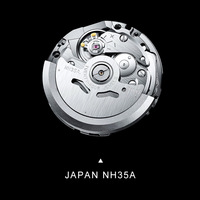 Cadisen Pilot Mens Causal Watches Full Luminous Dial 40MM Case Automatic Mechanical 5BAR Wristwatch C8224 - Thumbnail 7