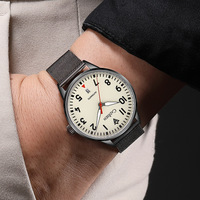 Cadisen Pilot Mens Causal Watches Full Luminous Dial 40MM Case Automatic Mechanical 5BAR Wristwatch C8224 - Thumbnail 3