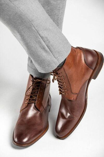 NEW HANDMADE MEN'S NAVY SUEDE CHUKKA BOOTS