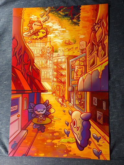 Axolotl Street Print