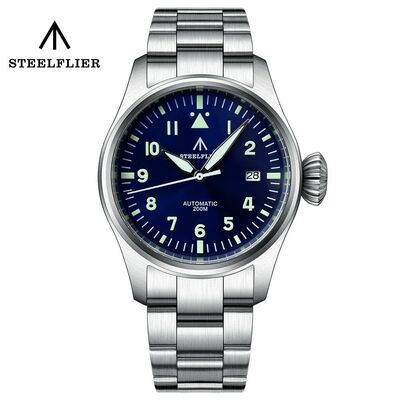 Mens NH35A Mechanical Watches 39MM Case Sapphire Stainless Steel Luminous 20BAR Diving Wristwatch SF750