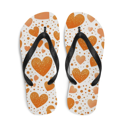 KissMe Tangerine Frabic Flip-Flops