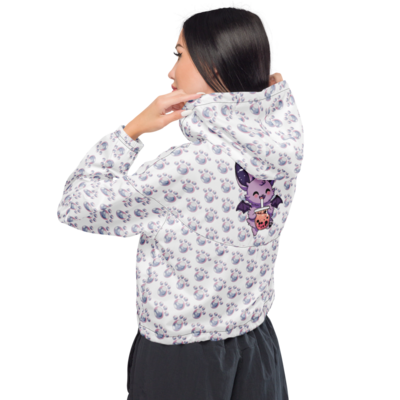 Batty Bubbles Womens cropped windbreaker