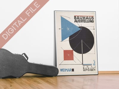Bauhaus digital Poster reproducion - 1923 - high quality image ready to print