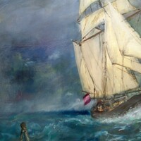 Prints of Sailing ship painting before the wind - Thumbnail 2