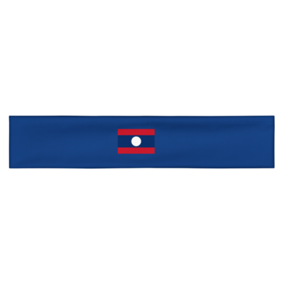 Laos Flag Headband (Blue)