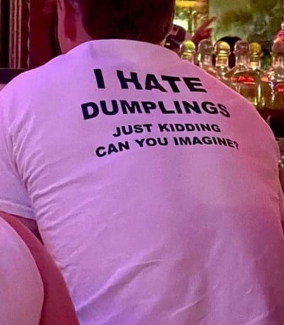Free Shipping-"I HATE DUMPLINGS" TEE