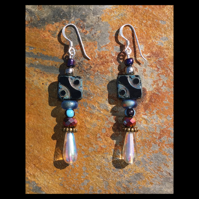 YIN & YANG Handmade Earrings ✨️ BY Nubian Collection Artwear 👑