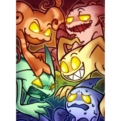 (Holographic) Ghost Bound "Ghosts of Death" Print