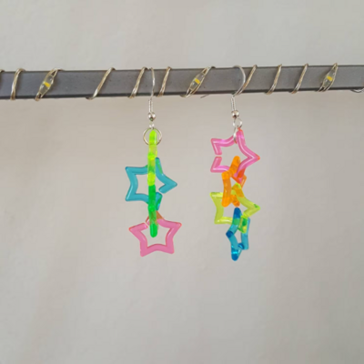 star chain earrings!