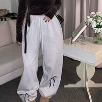 Bow Print Wool Sweat Pants - Thumbnail 3
