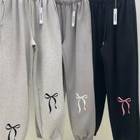 Bow Print Wool Sweat Pants - Thumbnail 5