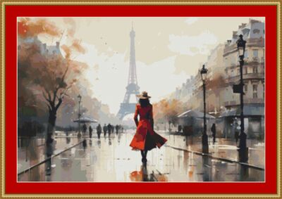 Red Coat Cross Stitch Pattern