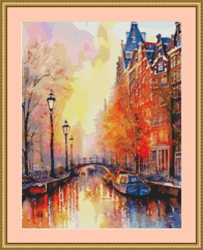 Amsterdam Cross Stitch Pattern