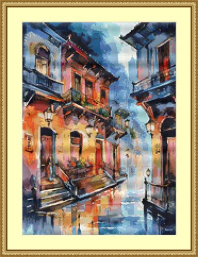 Damp Evening Cross Stitch Pattern