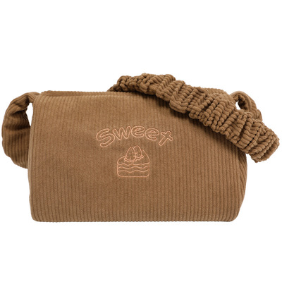 Retro pillow bag solid color shoulder armpit bag