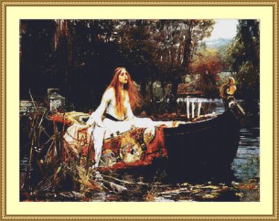 The Lady Of Shallot Cross Stitch Pattern