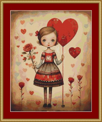 Valentine Cross Stitch Pattern