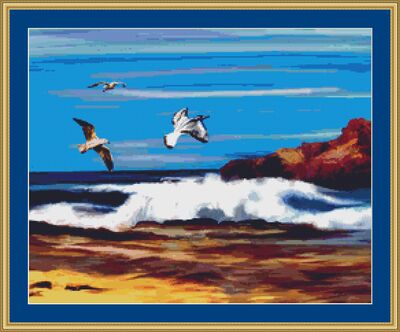 The Ocean Cross Stitch Pattern