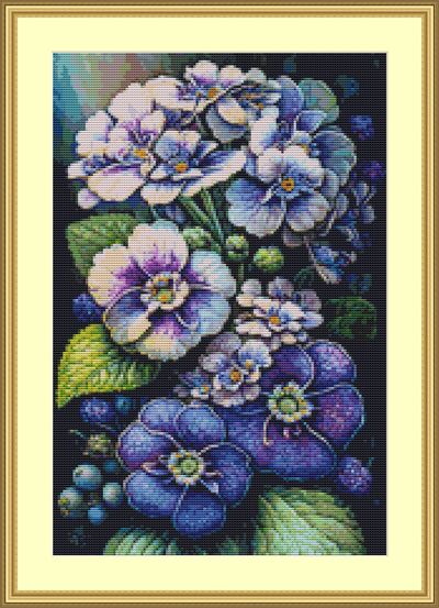 Evening Primroses Cross Stitch Pattern
