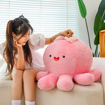 Pink Octopus Plush Toy