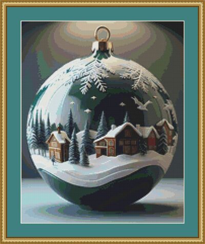 A Christmas Bauble Cross Stitch Pattern