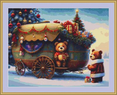 Christmas Bears Cross Stitch Pattern