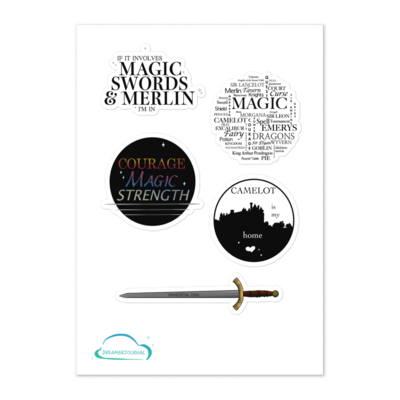 Camelot and Merlin Sticker sheet