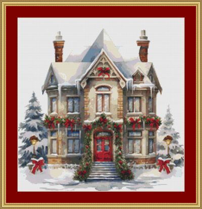 Happy Holidays Cross Stitch Pattern