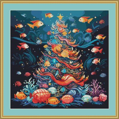 Nautical Christmas Cross Stitch Pattern