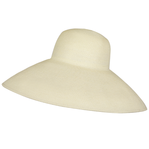 Stay Stylish in the Sun - Oversize Beach Straw Hat in White – Your Chic Summer Essential