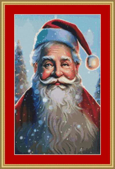 Santa Claus Cross Stitch Pattern