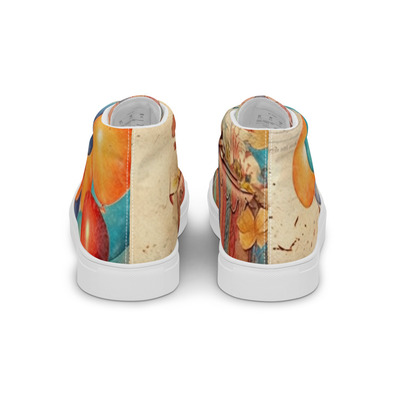 Happy Birthday Womens high top canvas shoes