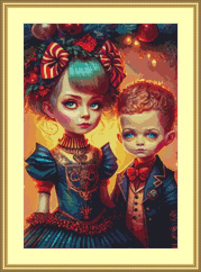 All Dressed Up Cross Stitch Pattern