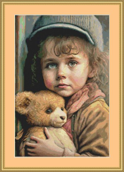 Little Boy Lost Cross Stitch Pattern