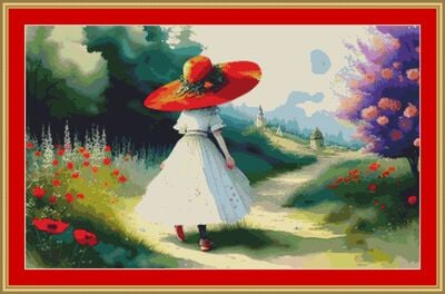 Red Hat Cross Stitch Pattern
