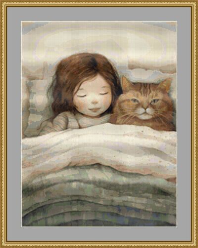 Snuggling Together Cross Stitch Pattern